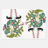 Frohe Weihnachtswrapping Paper Sheets Geschenkpapier Set (Vorderseite 3)