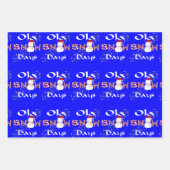Frohe Weihnachtswrapping Paper Sheets Geschenkpapier Set (Vorderseite 2)
