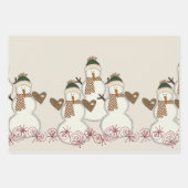 Frohe Weihnachtswrapping Paper Sheets Geschenkpapier Set (Vorderseite)