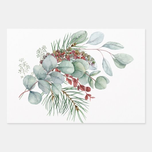 Frohe Weihnachtswrapping Paper Sheets Geschenkpapier Set (Vorderseite 3)