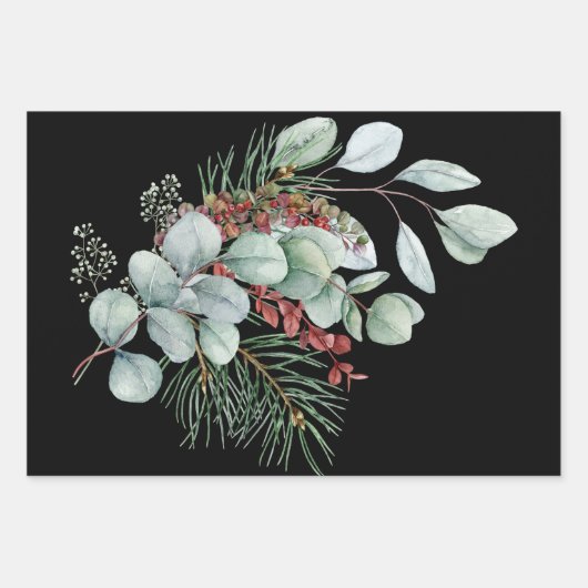 Frohe Weihnachtswrapping Paper Sheets Geschenkpapier Set (Vorderseite)