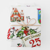 Frohe Weihnachtswrapping Paper Sheets Geschenkpapier Set (Beispiel)