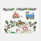 Frohe Weihnachtswrapping Paper Sheets Geschenkpapier Set (Vorderseite)