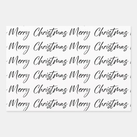 Frohe Weihnachtswrapping Paper Sheets Geschenkpapier Set (Vorderseite 2)