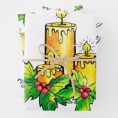Frohe Weihnachtswrapping Paper Sheets Geschenkpapier Set (Beispiel)