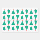 Frohe Weihnachtswrapping Papier Flachblatt Set von (Vorderseite 3)