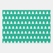 Frohe Weihnachtswrapping Papier Flachblatt Set von (Vorderseite 2)