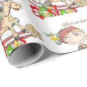 Frohe Weihnachtswrapping Papier Kinder Segnungen Geschenkpapier (Rolleneckpunkt)