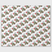 Frohe Weihnachtswrapping Papier Possum Geschenkpapier (Flach)