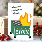 Frohe Weihnachtswünsche 2020 Dumpster Feuer Feiertagskarte