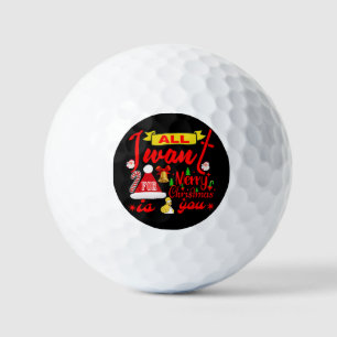 Frohe Weihnachtswünsche: Alles, was ich Wollte, si Golfball