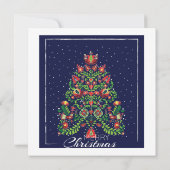 Frohe Weihnachtswünsche Einladung (Rückseite)