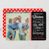 Frohe Weihnachtswünsche Feiertagskarte (Vorne/Hinten)