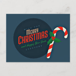 Frohe Weihnachtswünsche Feiertagspostkarte