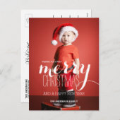 Frohe Weihnachtswünsche | Feiertagspostkarte (Vorne/Hinten)