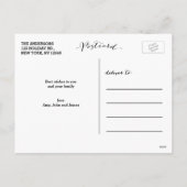 Frohe Weihnachtswünsche | Feiertagspostkarte (Rückseite)