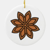 Frohe Weihnachtswürze Esssternanis Keramik Ornament (Hinten)
