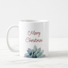 Frohe Weihnachtswüste Botanisches Sukkulent Kaffeetasse