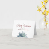 Frohe Weihnachtswüste Südwestsukkulent Karte (Gelbe Blume)