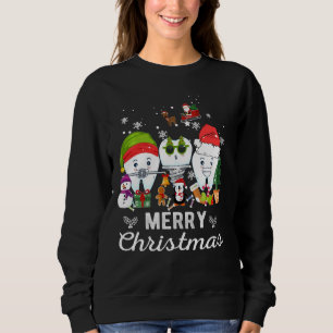 Frohe Weihnachtszahnärzte Teeth Santa Dental Elf S Sweatshirt