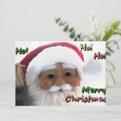 Frohe Weihnachtszeit Feiertagskarte (Stehend Vorderseite)