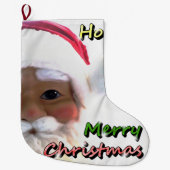 Frohe Weihnachtszeit Großer Weihnachtsstrumpf (Vorderseite)