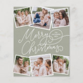 Frohe Weihnachtszeit Grün 6 Fotos Haushalt (Vorderseite)