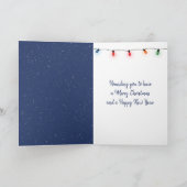 Frohe Weihnachtszeit Hund Feiertagskarte (Innenseite)