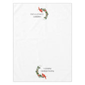 Frohe Weihnachtszeit-Kardinal Tischdecke (Vorderseite)