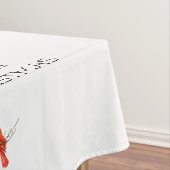 Frohe Weihnachtszeit-Kardinal Tischdecke (Beispiel)
