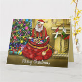 Frohe Weihnachtszeit Karte (Gelbe Blume)