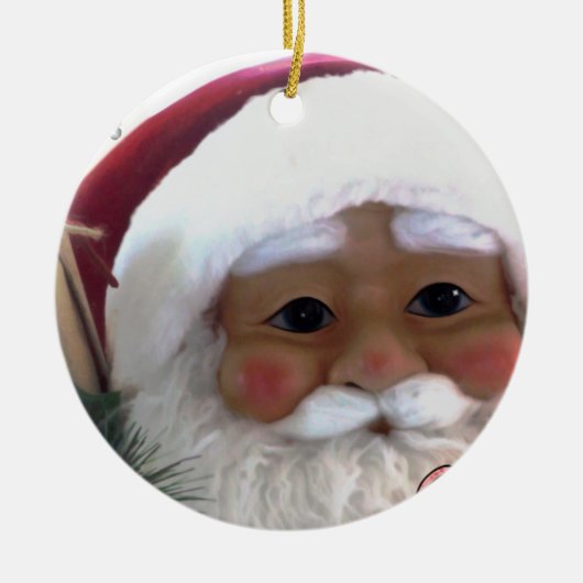 Frohe Weihnachtszeit Keramik Ornament (Vorne)