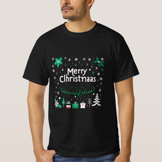 Frohe Weihnachtszeit T-Shirt (Vorderseite)