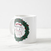 Frohe Weihnachtszeit-Tasse Kaffeetasse (Vorderseite Links)