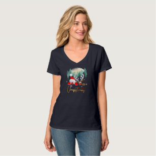 Frohe Weihnachtszeit Women's V-Neck T-Shirt