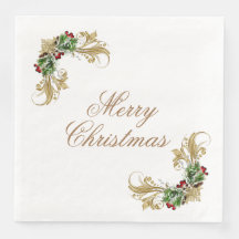 Frohe Weihnachtszeitung Dinner Napkins