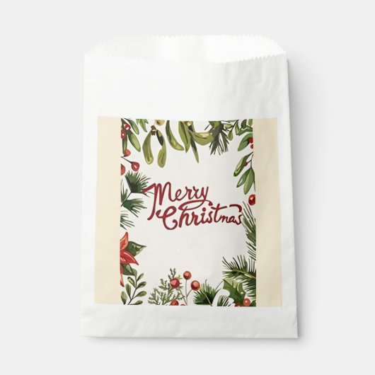 Frohe Weihnachtszeitung Geschenktütchen (Vorderseite)