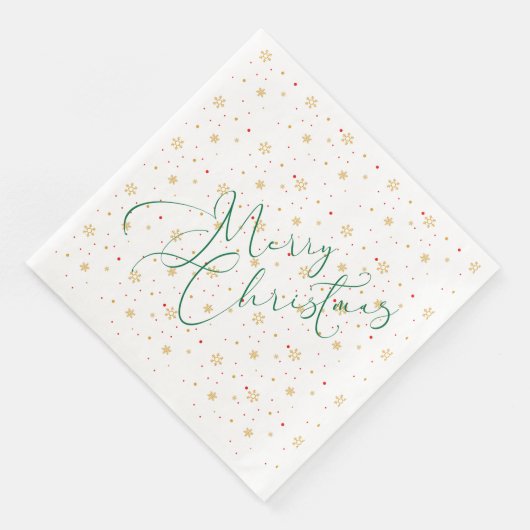 Frohe Weihnachtszeitung Napkin Serviette (Ecke)