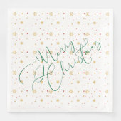 Frohe Weihnachtszeitung Napkin Serviette (Vorderseite)