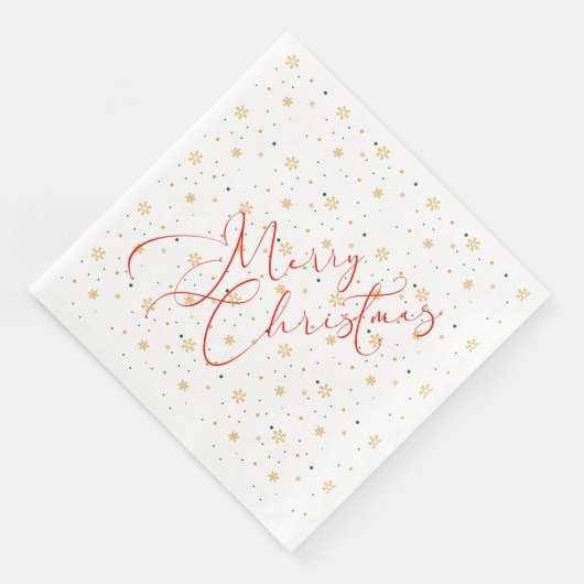 Frohe Weihnachtszeitung Napkin Serviette (Ecke)