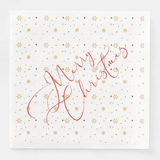 Frohe Weihnachtszeitung Napkin Serviette (Vorderseite)