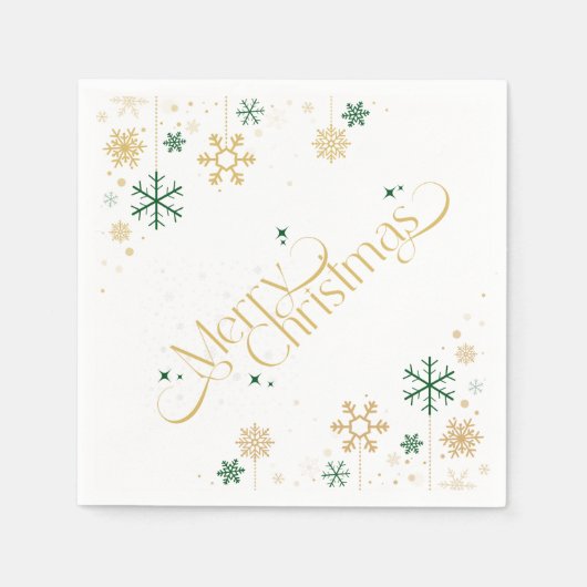 Frohe Weihnachtszeitung Napkin Serviette (Vorderseite)