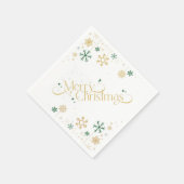 Frohe Weihnachtszeitung Napkin Serviette (Ecke)