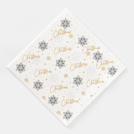 Frohe Weihnachtszeitung Napkin Serviette (Ecke)