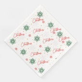 Frohe Weihnachtszeitung Napkin Serviette (Ecke)