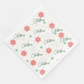 Frohe Weihnachtszeitung Napkin. Serviette (Ecke)