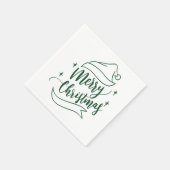 Frohe Weihnachtszeitung Napkin Serviette (Ecke)