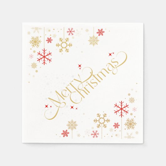 Frohe Weihnachtszeitung Napkin Serviette (Vorderseite)