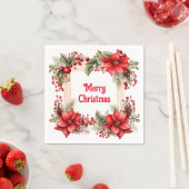 Frohe Weihnachtszeitung Napkins Serviette (Beispiel)