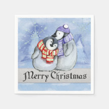 Frohe Weihnachtszeitung Napkins